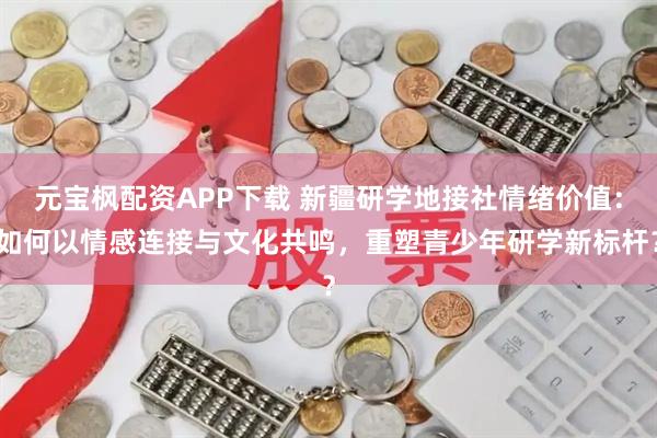 元宝枫配资APP下载 新疆研学地接社情绪价值：如何以情感连接与文化共鸣，重塑青少年研学新标杆？