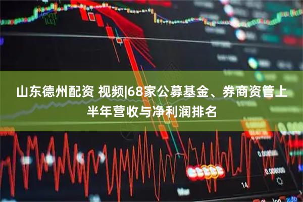 山东德州配资 视频|68家公募基金、券商资管上半年营收与净利润排名